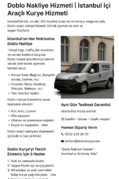 doblo nakliye hizmeti
