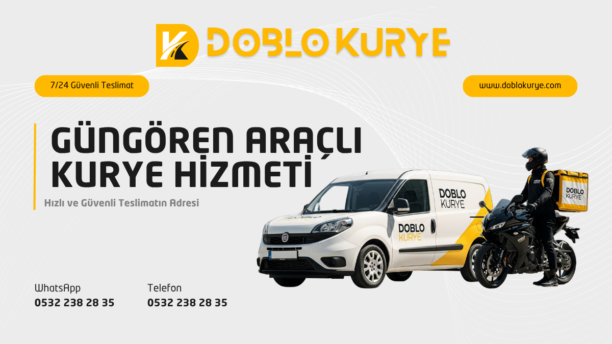 Güngören araçlı kurye hizmeti - Doblo Kurye